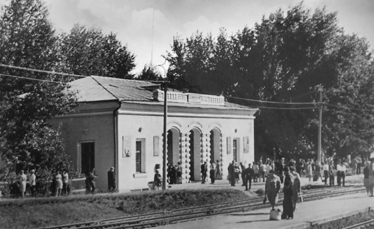 Семилукский ж/д вокзал. Конец 1960-х