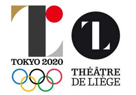 Старая эмлема Токио 2020, похожая на торговую марку Льежского театра