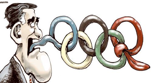 Карикатура на главу МОК Томаса Баха, взятая из интернета