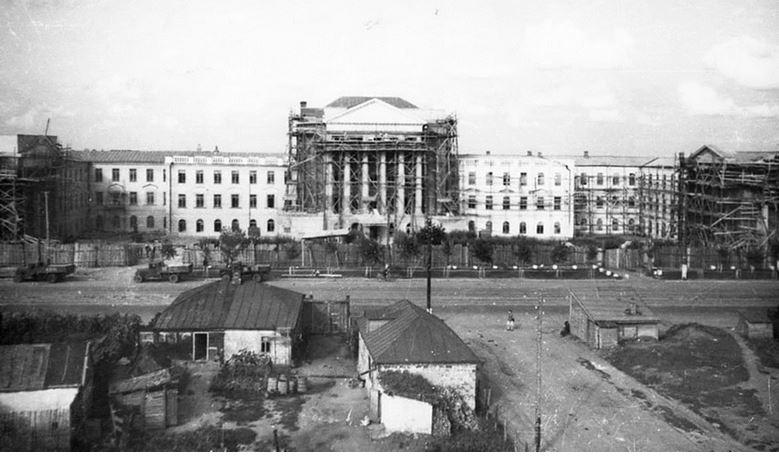 Строительство Воронежского инженерно-строительного института. 1931